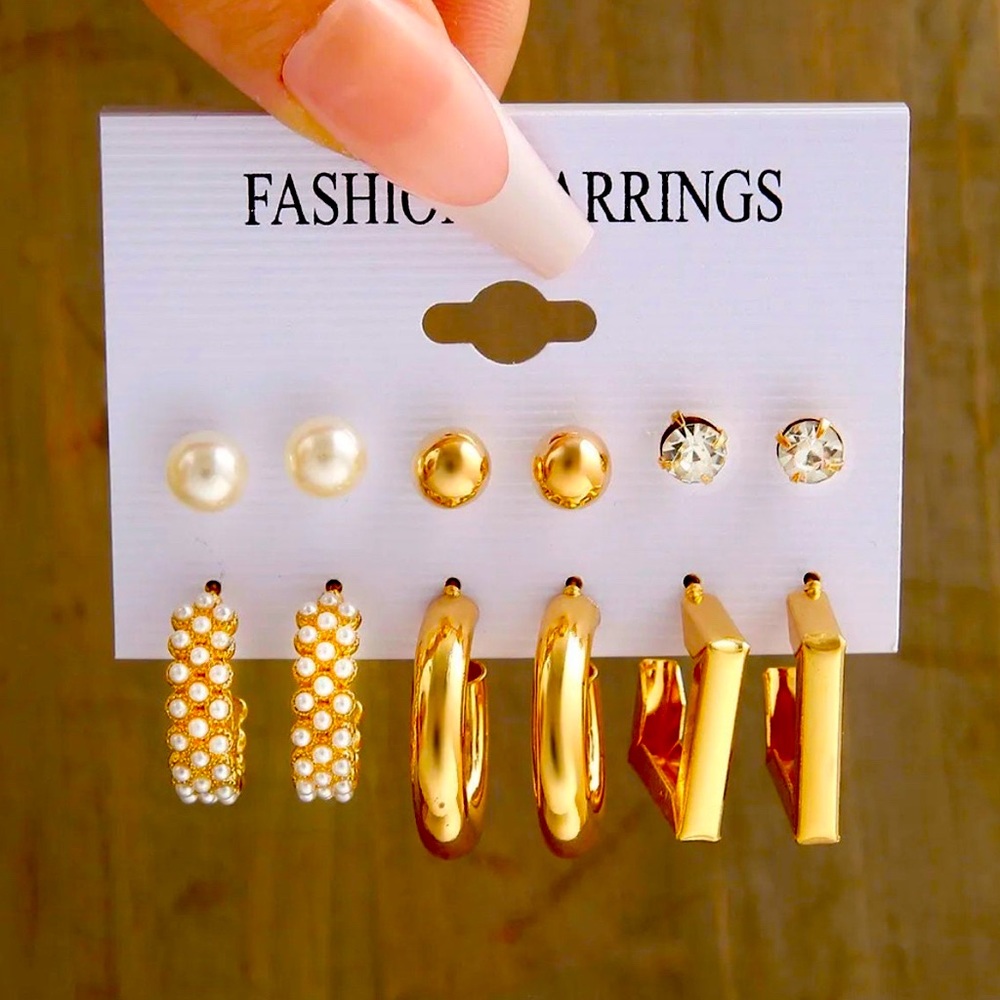 Mixed hoops and Eearrings